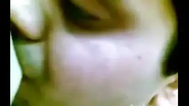 Desi guy lustfully sucking boobs of his wife MMS video!