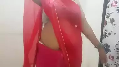 Desi Indian Naughty Horny Wife Saree Show Stripping Part 1