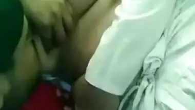 Indian girl showing in car