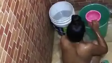 Desi Girl Bathing 2 clips Record By Hidden Cam Part 1