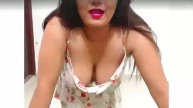 Busty Indian Bhabhi nude show with dildo inside pussy