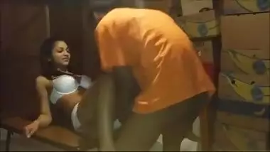 Banged Girl on table for sex action