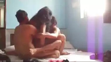 Indian sex videos of a hot college angel enjoying three-some with allies