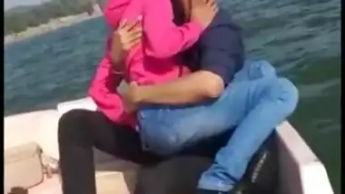 Couple Romance on boat.fucking & taking cum on face.