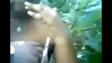 Village maid outdoor sex in forest with owner