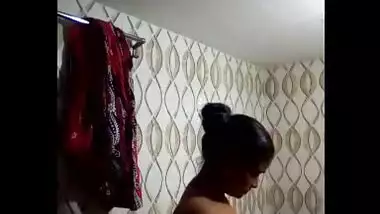 Desi Bhabhi Changing bathroom