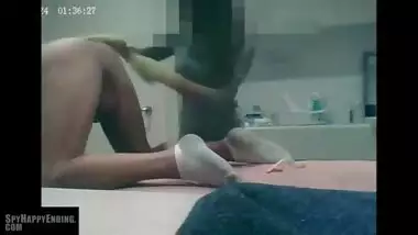 Waxing cock with cumshot