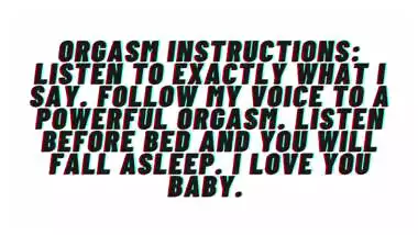 Orgasm Instructions: [M4F][Audio] Guided orgasm...