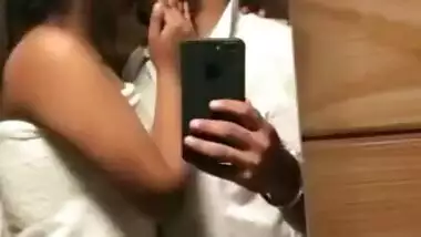 Sexy Punjabi Wife Kissing Husband In Bathroom Without Clothes