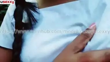 Asian collage girl masturbation චුටි නංගි මගදි ගෙඩි මිරිකලා ඇගිල්ල ගහනවා