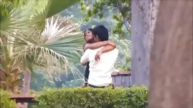 Lovers Caught Hugging & Kissing in Park