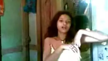 Indian teen self recording her body 