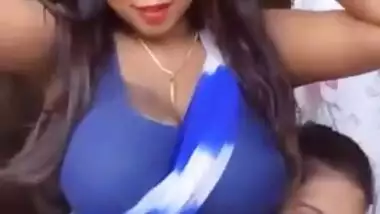 Super busty Desi XXX girl takes hot video for her fans