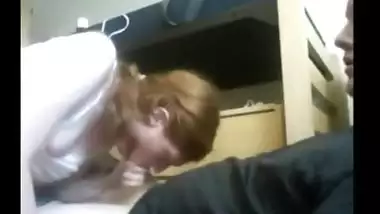 Teen Almost Chokes On Cum