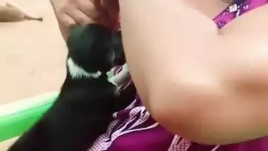 Mallu breastfeeding dog TikTok video