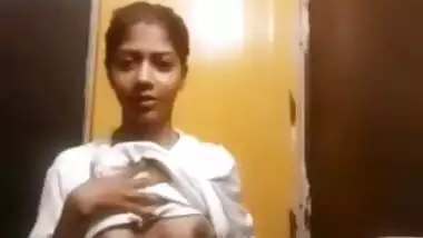 Bangladeshi Girl Nowrin Playing With Boobs