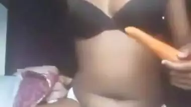 Today Exclusive- Horny Desi Girl Enjoy With Carrot Part 2