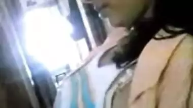 Hot MMS Of Young Andhra Girl Showing Boobs To Boyfriend