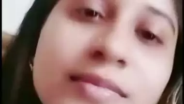 Beautiful wife shows boobs on video call to ex-lover