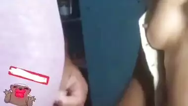 Village Bhabi sucking hubbyâ€™s dick on live cam for money