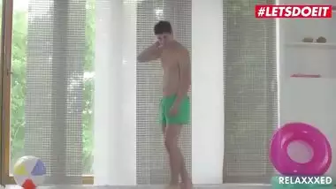 LETSDOEIT - Kinky Czech Couple Fucks In the Swimming Pool