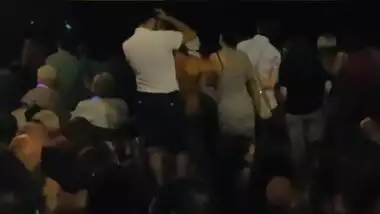 Indian ass watching fireworks display