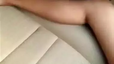 Drunk And Naked Indian Girl Smoking Lying Inside Car