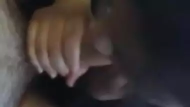 Desi Indian Girl Sucks a big cock