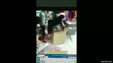 Boss Fucking young aunty in the Shop