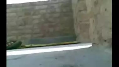 Outdoor rooftop porn video bhabhi fucked by devar
