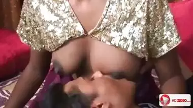 Indian woman fucks guy and gives him to fuck himself in the ass