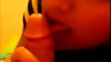 Gorgeous chick sucks prick holistically