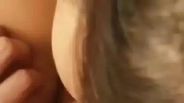 Big tits sexy girl sucking dick of her boyfriend