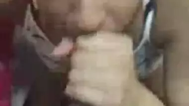 Rich indian girl drinking cum after blowjob