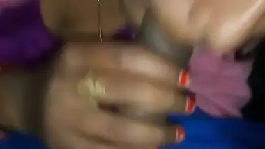 Bhabhi gives a quick desi blowjob to her horny Devar