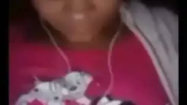 Cute girl boobs show at night viral live call