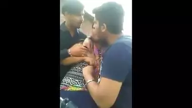 Indian village girl outdoor threesome sex video