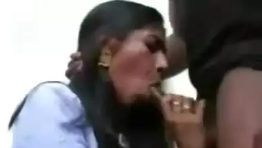 Indian girl loves to suck hard black cock