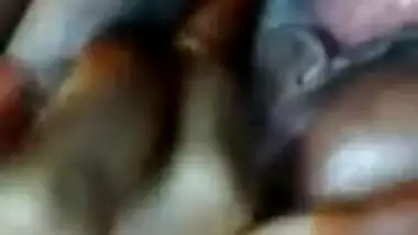 Beautiful Tamil Desi XXX wife showing her black pussy on video call