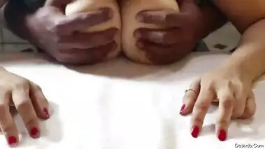 hubby playing with his Desi wife big boobs