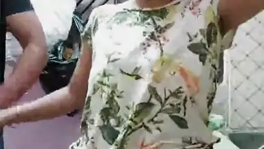Desi Wife Showing Big Boobs & Sucking Dick on Live