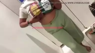 Indian Girl in Shopping and Changing Room