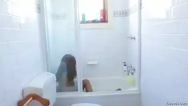 Cum Craving Indian Teen In Shower Masturbation