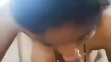 Desi Slim Hot Bhabhi Blowjob