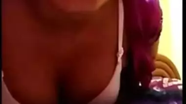 Desi Beautiful Girl Showing Her Boob on Imo video call-3