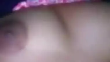 Today Exclusive- Cute Desi Girl Showing Her Boobs On Video Call