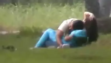 College girl outdoor romance with lover