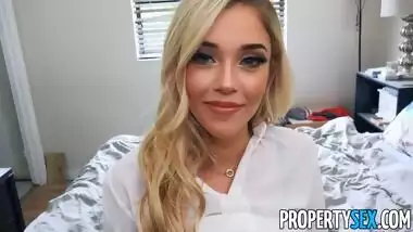 PropertySex Hot Blonde Property Manager Kali Roses Bangs Her Boss