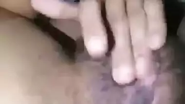Horny Desi girl fingering her pussy hard