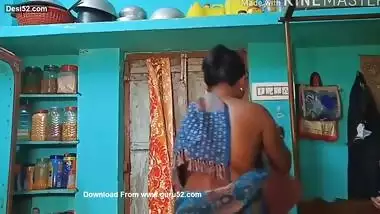 Desi Boudi Changing Dress